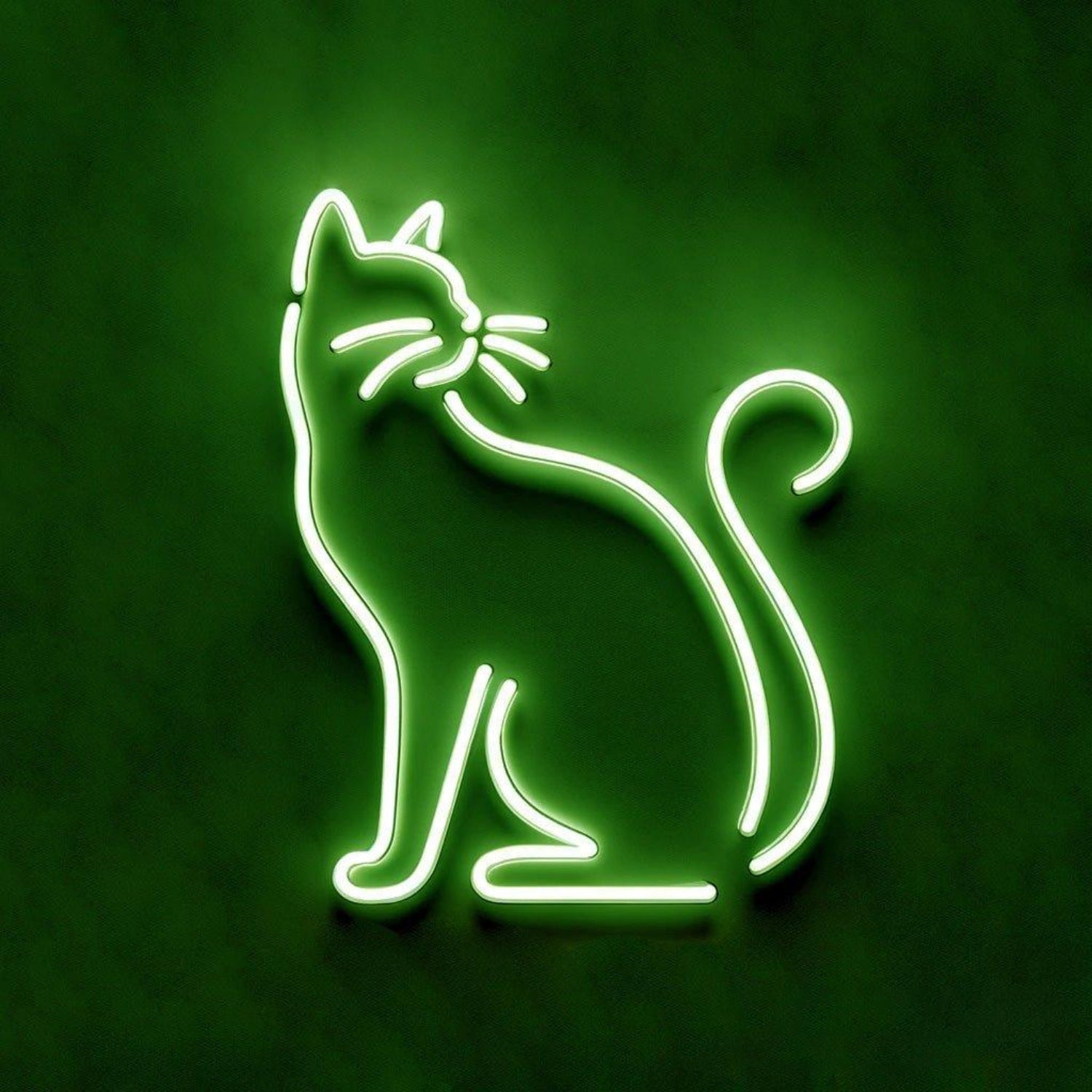 Cute Pink Sitting Cat Led Neon Sign For Bedroom Cafe Pet Shop Decor | Shineneon