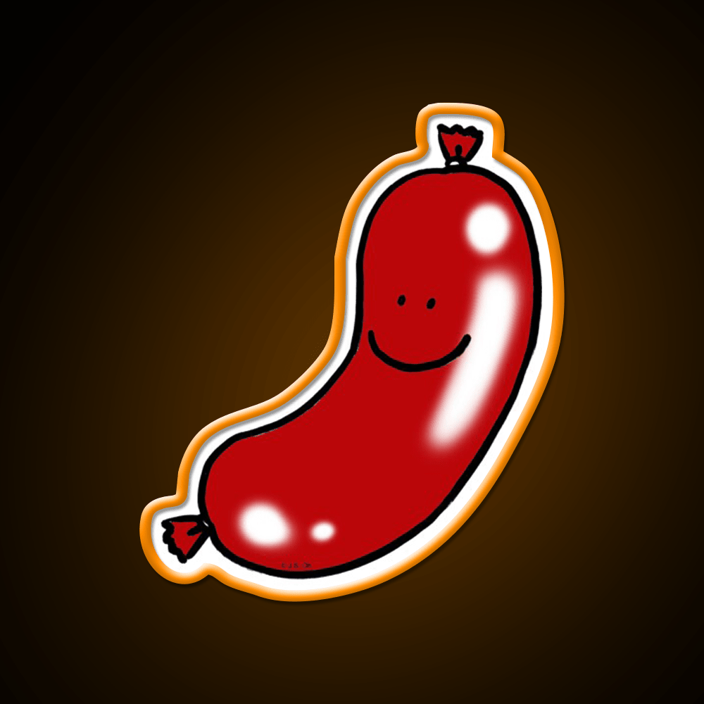 Cute Pork Sausage Snack Food Led Neon Sign Rgb Color - Shineneon