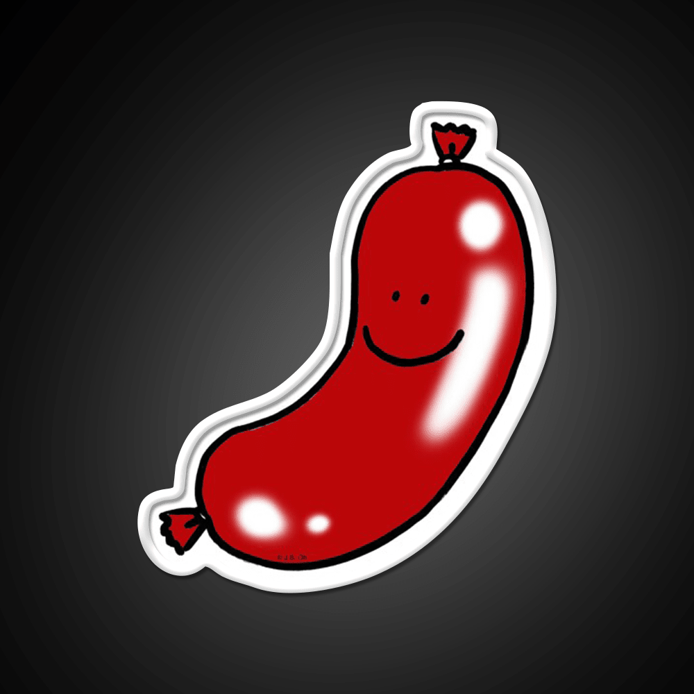 Cute Pork Sausage Snack Food Led Neon Sign Rgb Color - Shineneon