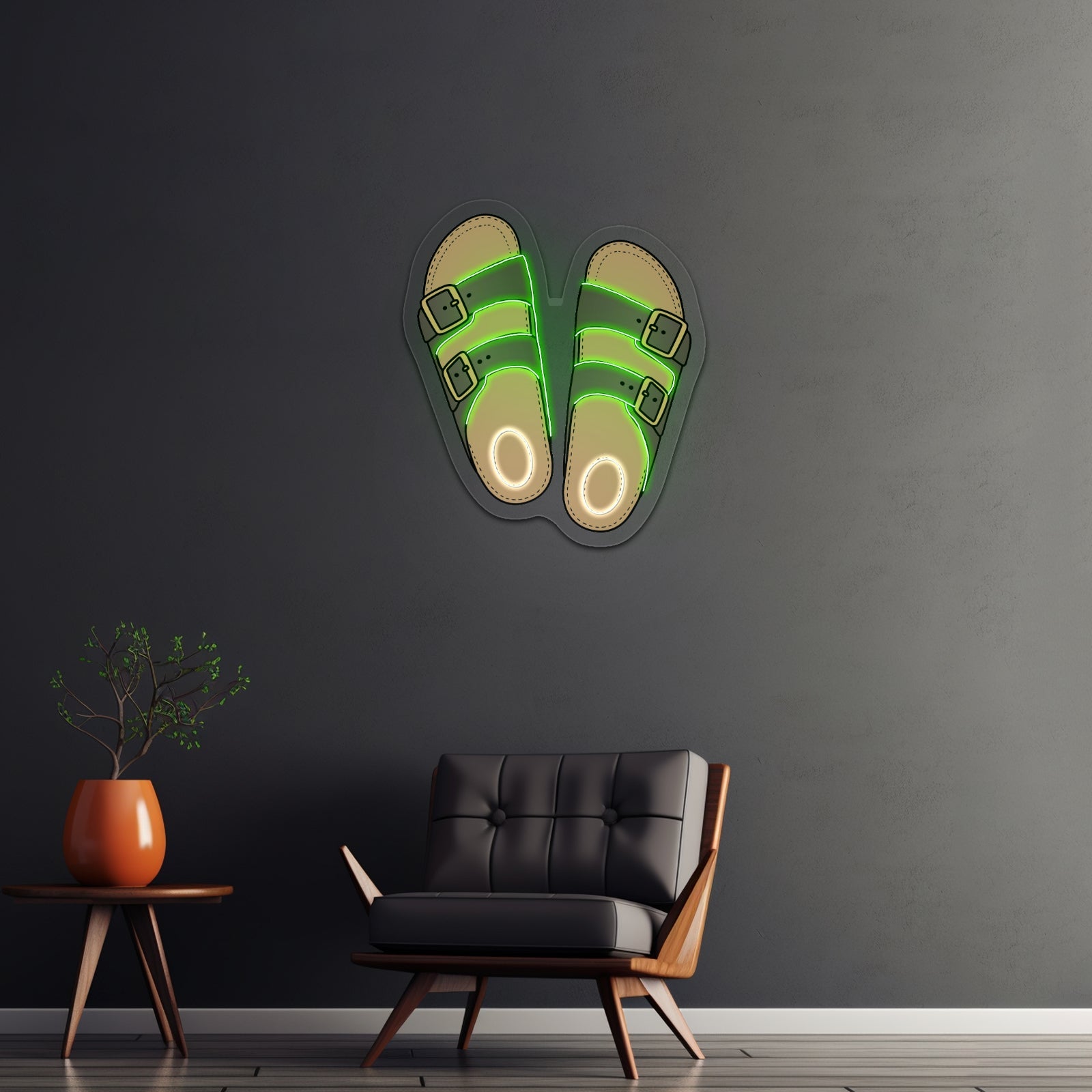 Cute Sandals Beach Aesthetic Neon Signs - Shineneon