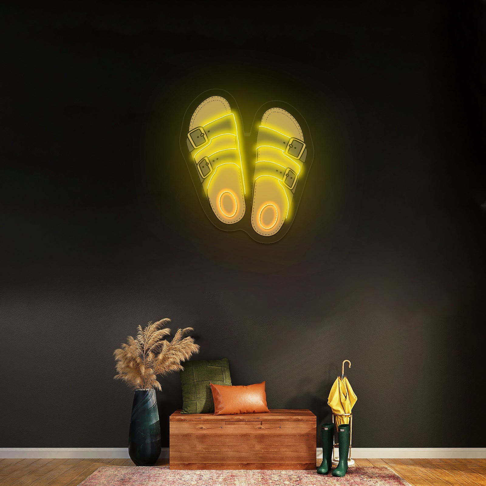 Cute Sandals Beach Aesthetic Neon Signs - Shineneon