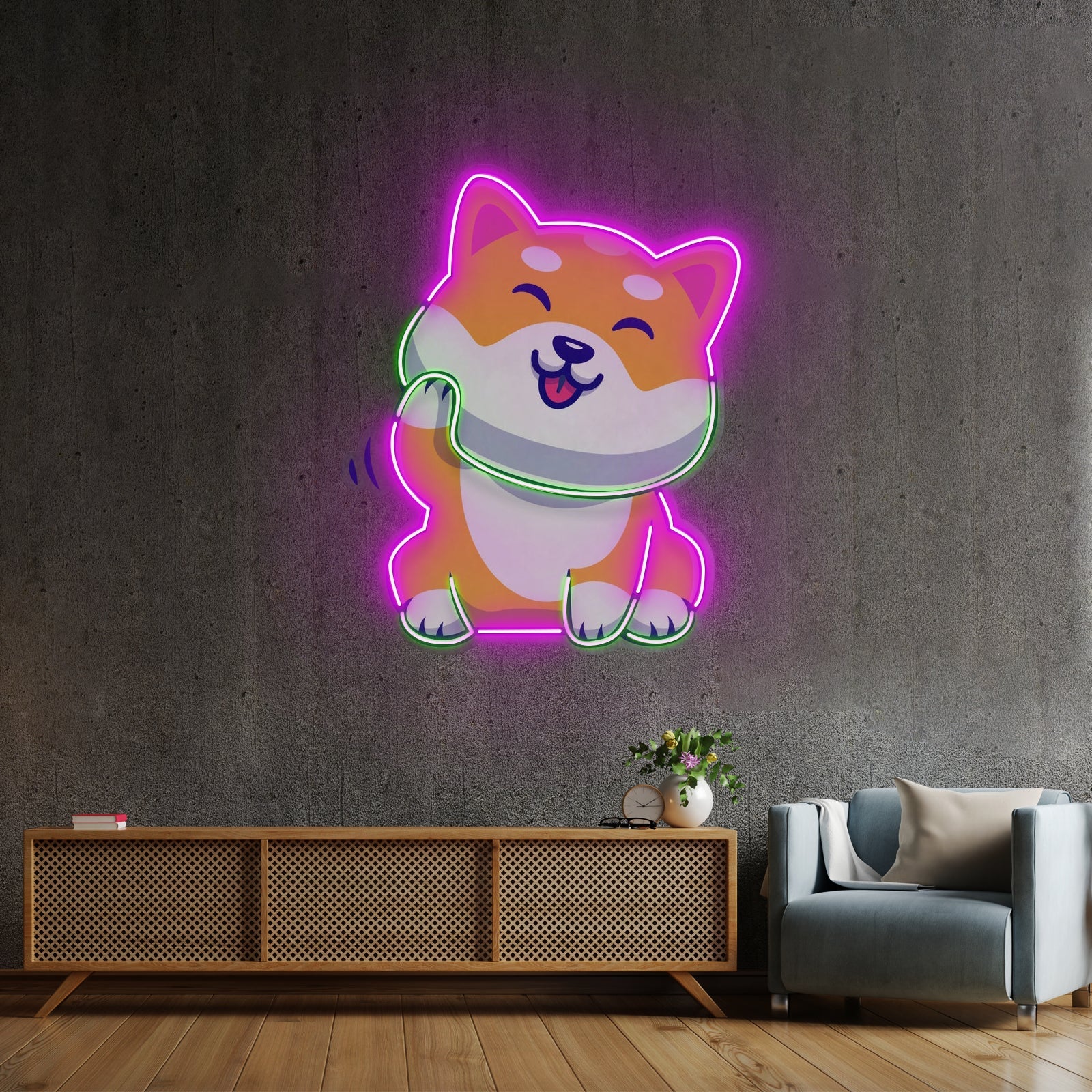 Cute Shiba Led Neon Sign Light Custom Led Signs - Shineneon