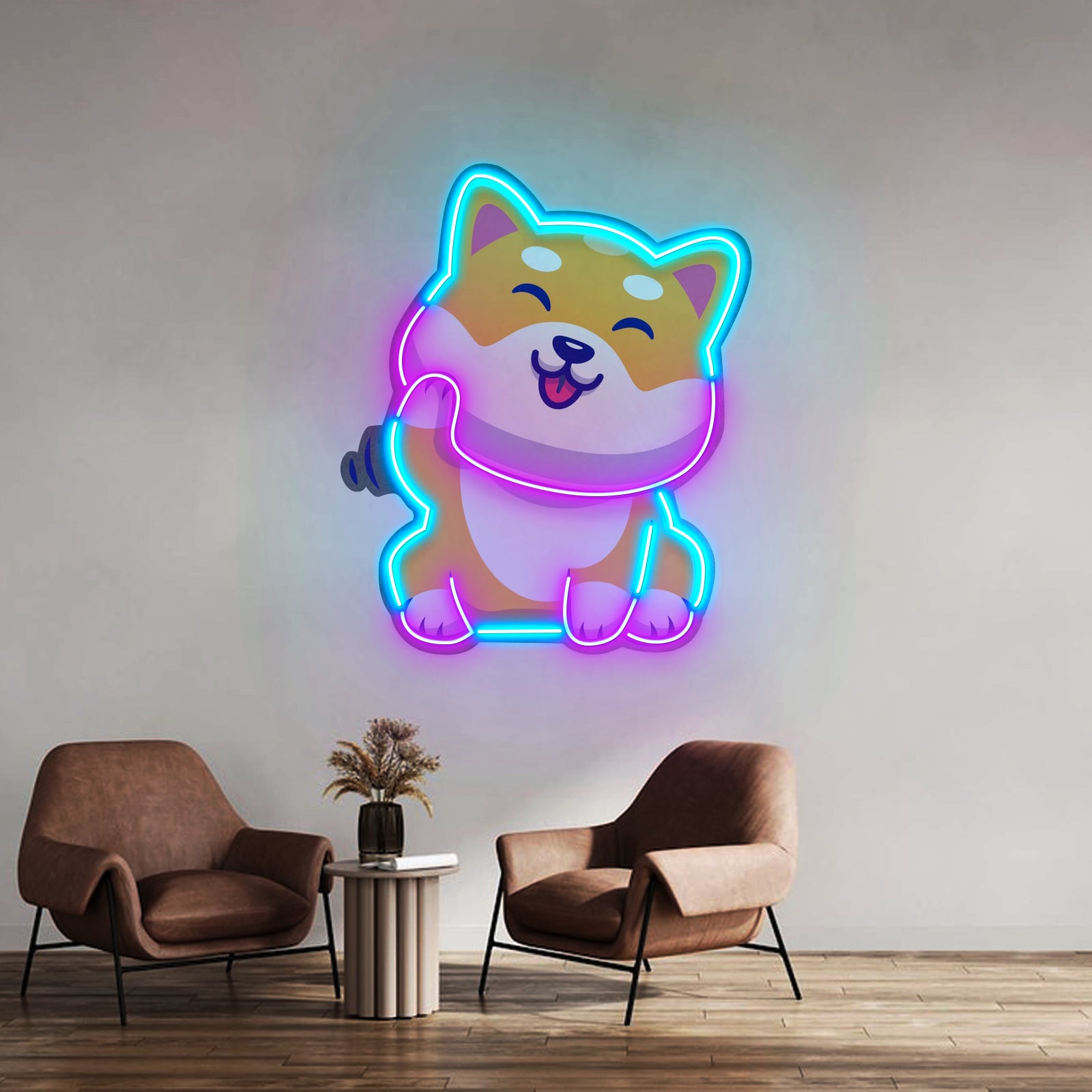 Cute Shiba Led Neon Sign Light Custom Led Signs