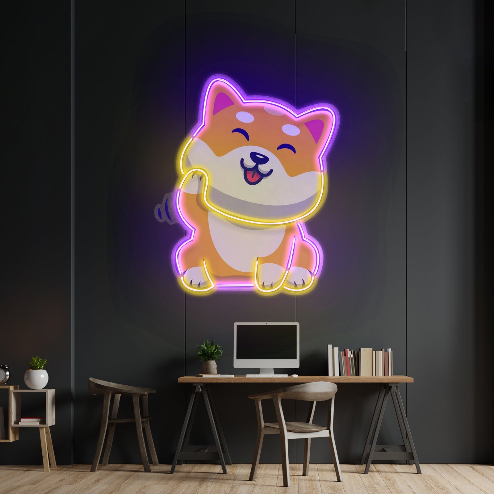 Cute Shiba Led Neon Sign Light Custom Led Signs