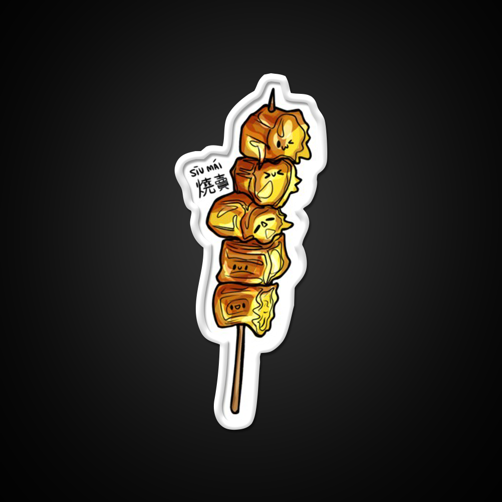 Cute Siu Mai Led Neon Sign Chinese Food Rgb Color