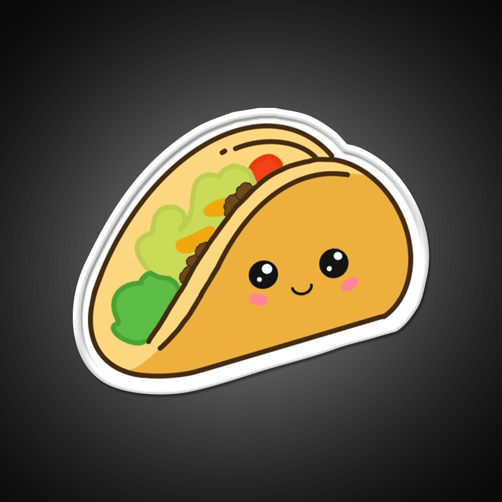 Cute Taco Led Neon Sign Mexican Food Sign For Food Truck Rgb Color - Shineneon