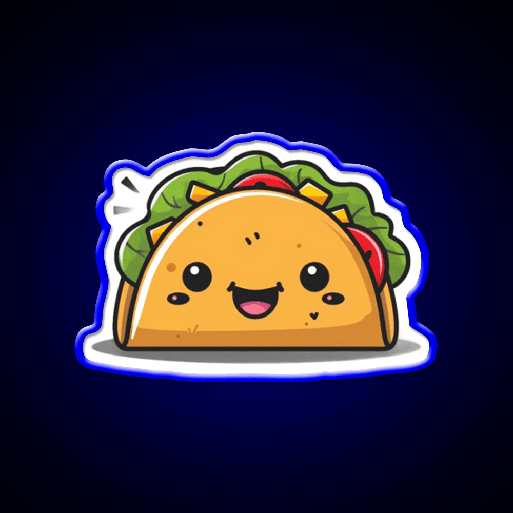 Cute Taco Led Neon Sign Mexican Food Sign Kitchen Sign Rgb Color - Shineneon