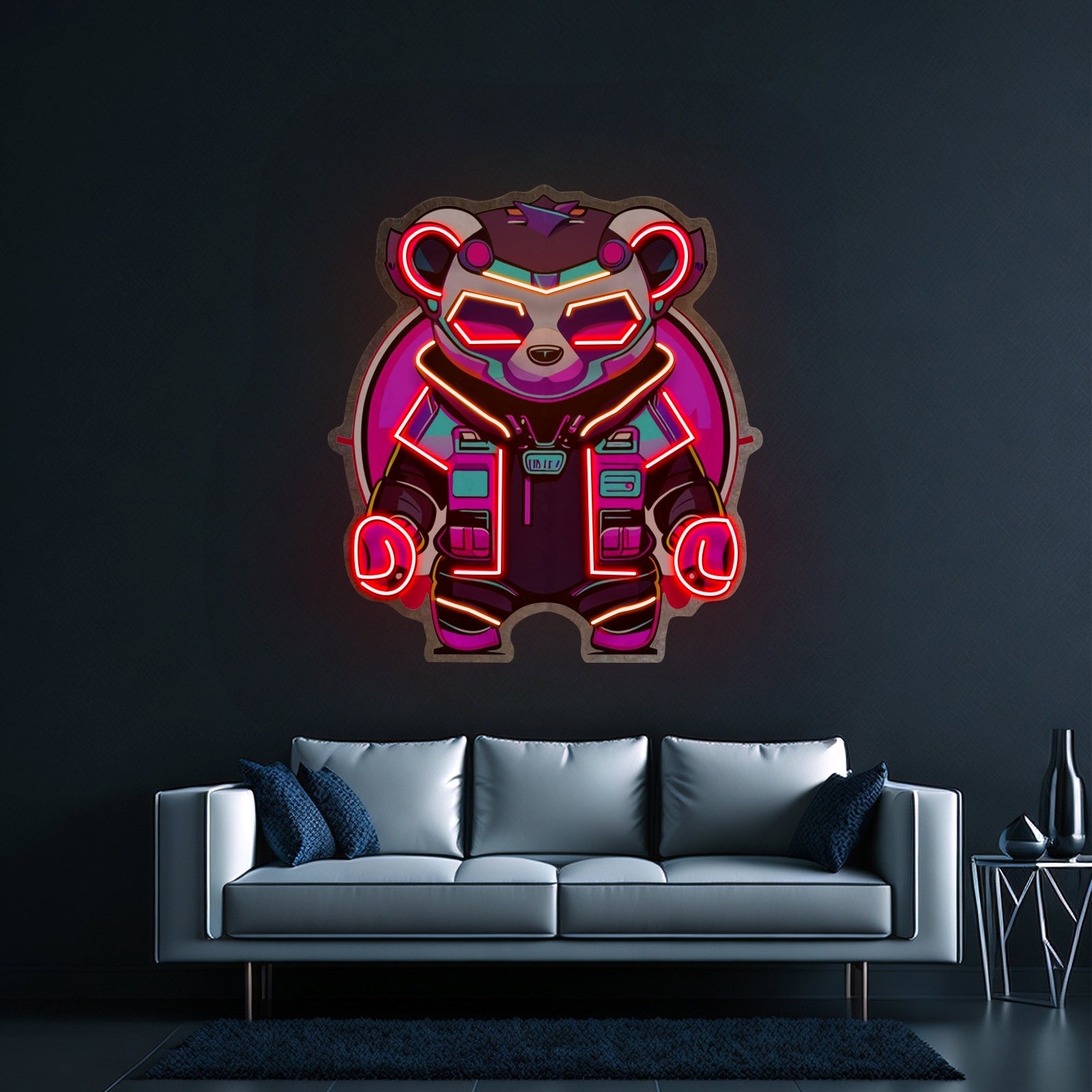Cyberpunk Panda Led Neon Sign Light Custom Led Signs - Shineneon