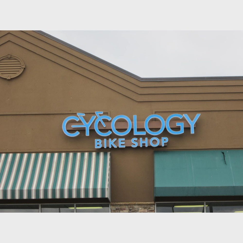 Cycology Bike Shop 3D Frontlit Channel Letters Led Light Sign