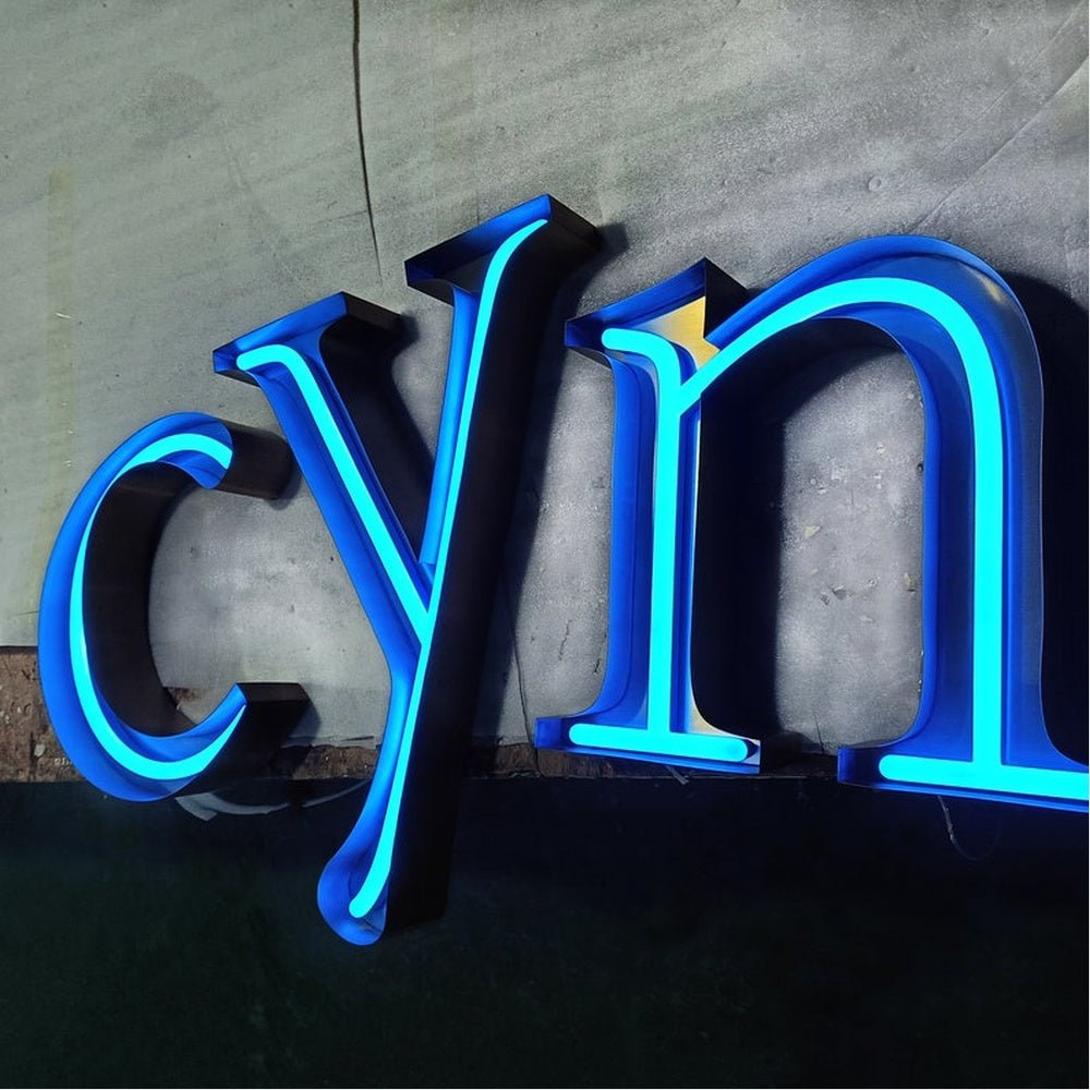 Cyn 3D Frontlit Channel Letters Led Light Sign - Shineneon