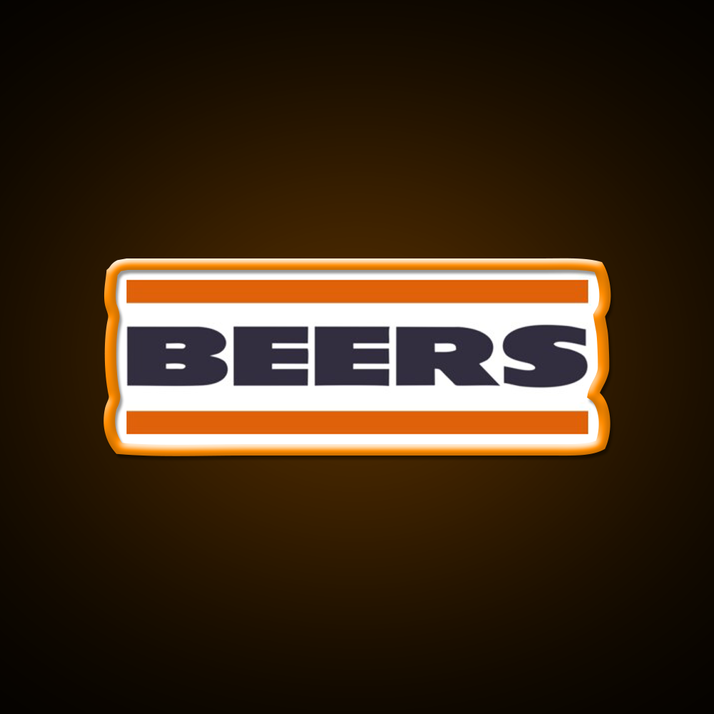 Da Beers Chicago Bears Beer Bar Decor Led Neon Sign Rgb Color - LED neon sign view 6
