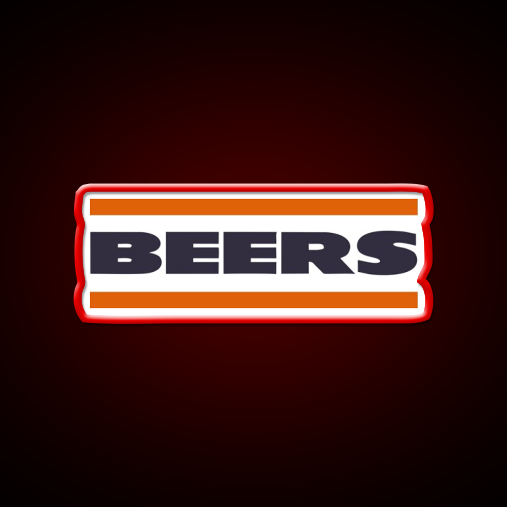 Da Beers Chicago Bears Beer Bar Decor Led Neon Sign Rgb Color - LED neon sign view 10