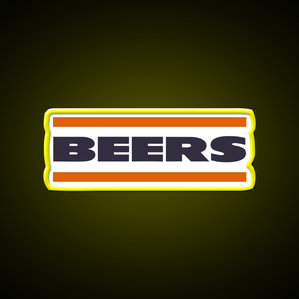 Da Beers Chicago Bears Beer Bar Decor Led Neon Sign Rgb Color - LED neon sign view 7