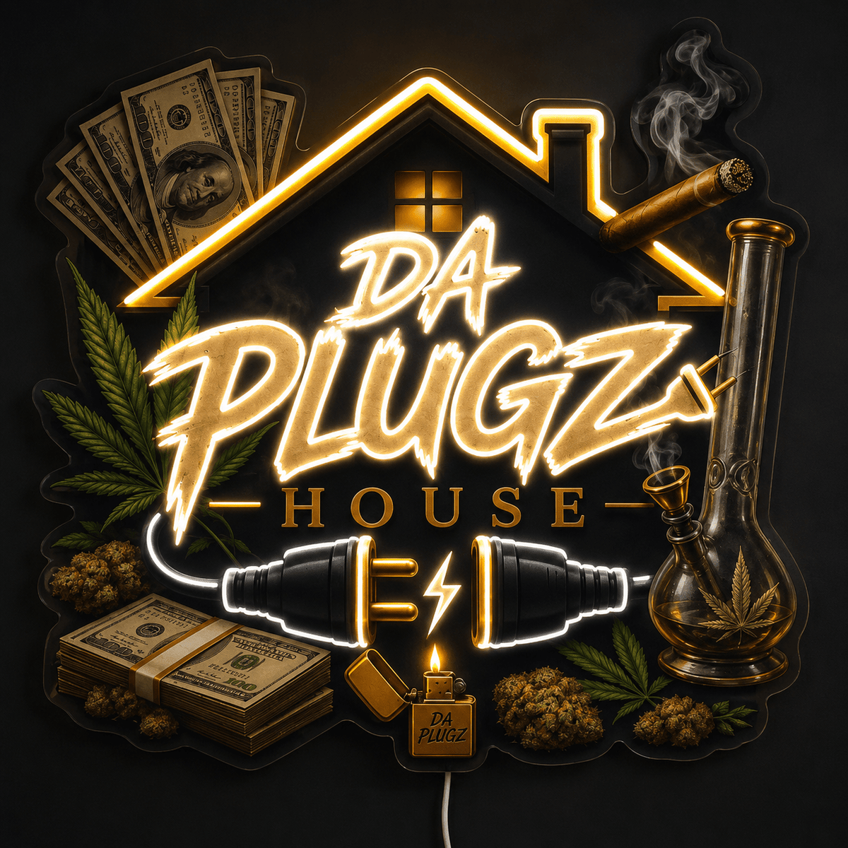 DA PLUGZ HOUSE Custom LED Neon Sign - Shineneon