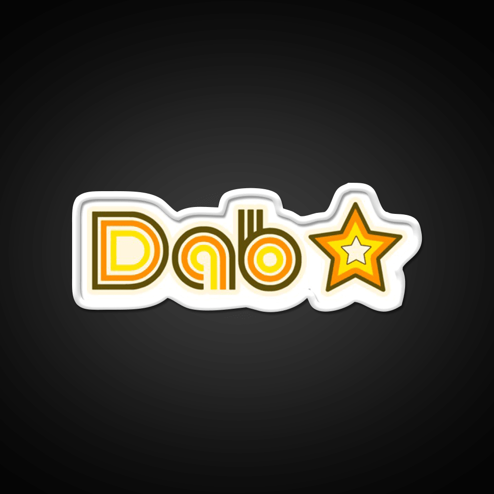 Dab Star Hemp Inspired Green Leaf Led Neon Sign Rgb Color - Shineneon