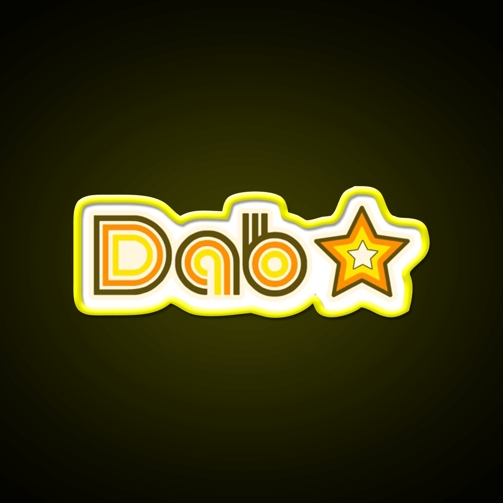 Dab Star Hemp Inspired Green Leaf Led Neon Sign Rgb Color - Shineneon
