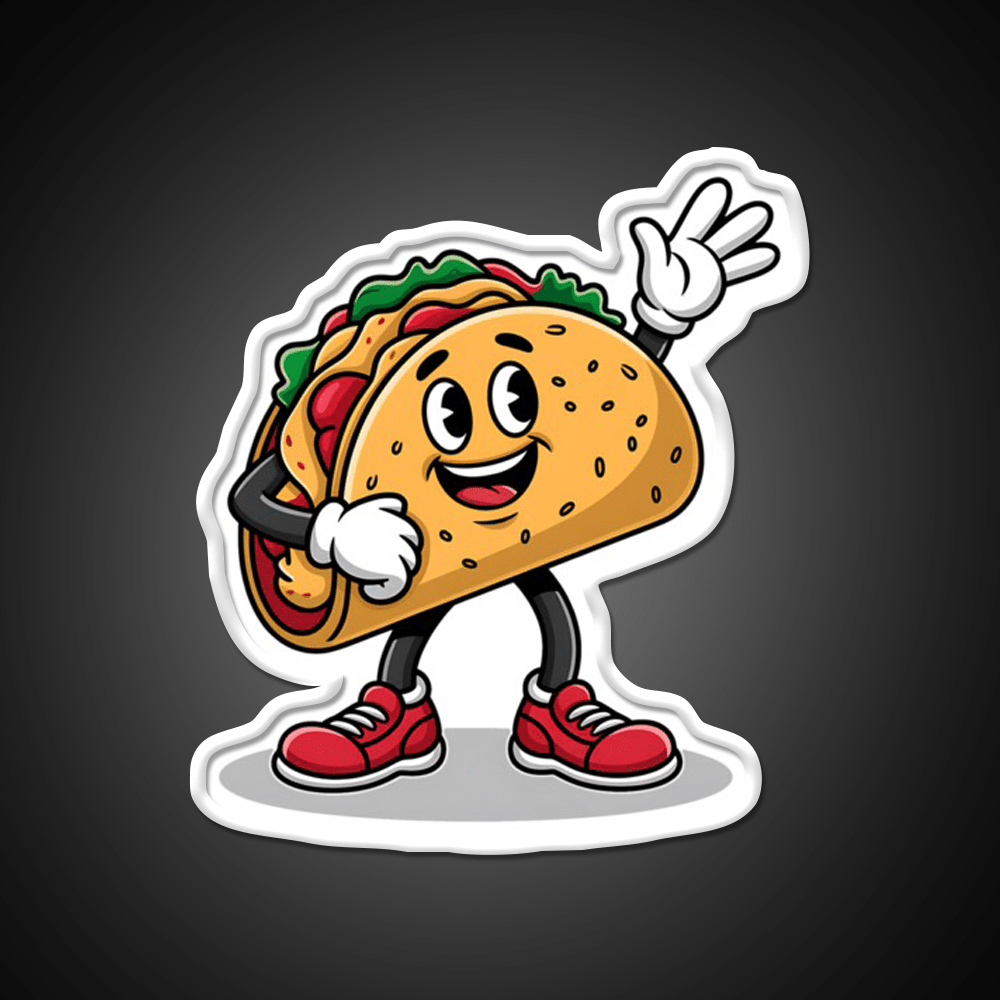 Dabbing Taco Cinco De Mayo Taco Led Neon Sign Mexican Food Sign Rgb Color - Shineneon