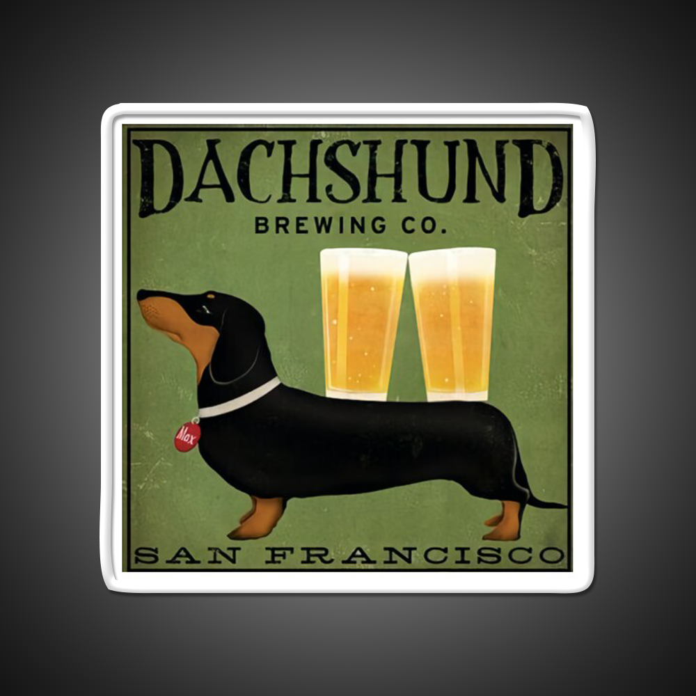 Dachshund Brewing Co Beer Bar Decor Led Neon Sign Rgb Color - LED neon sign view 11