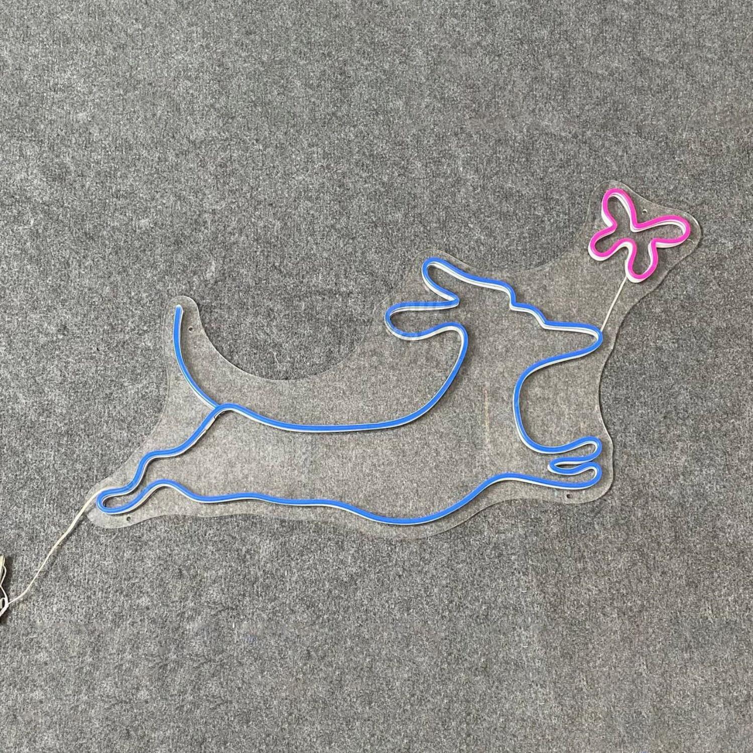 Dachshund Butterfly Led Neon Sign | Shineneon