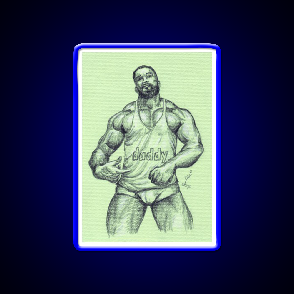 Daddy Gym Fitness Led Neon Sign Rgb Color - LED neon sign view 5
