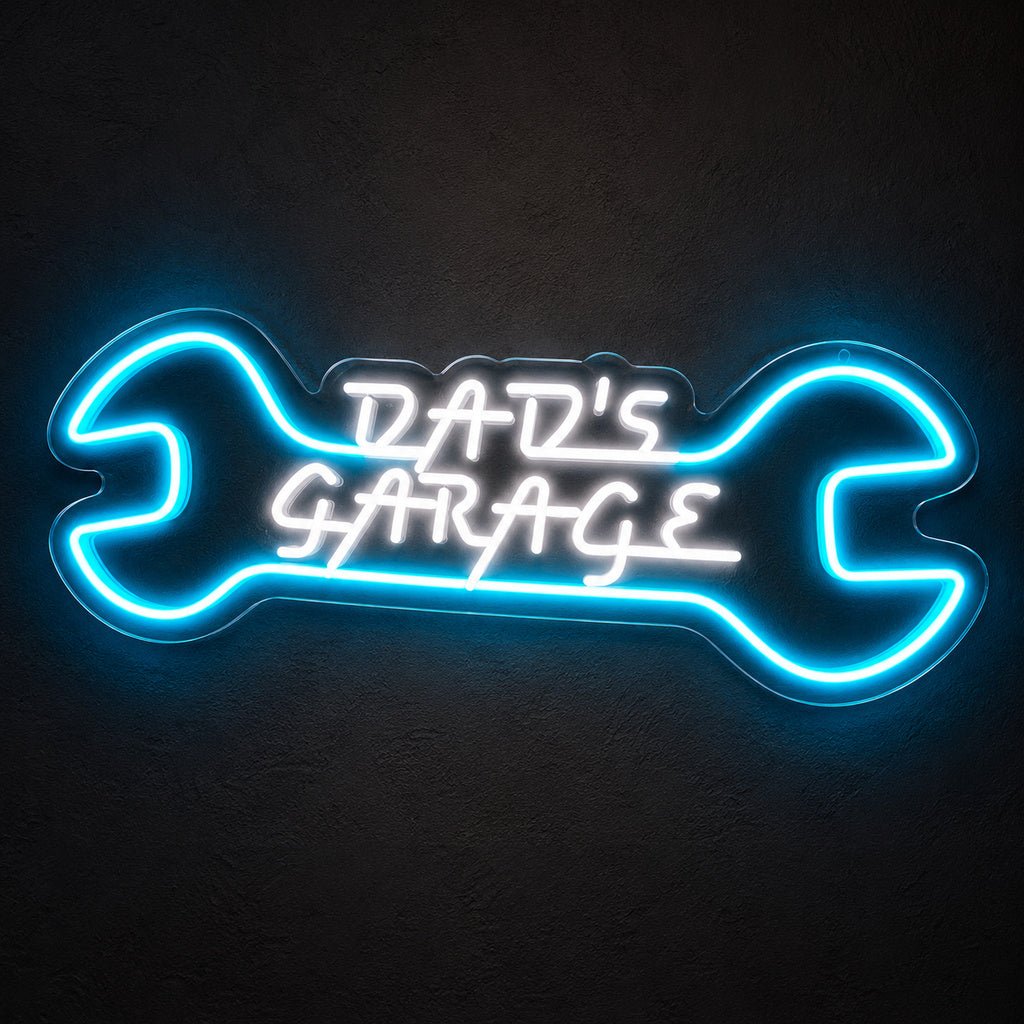 Dads Garage Wrench LED Neon Sign - Shineneon