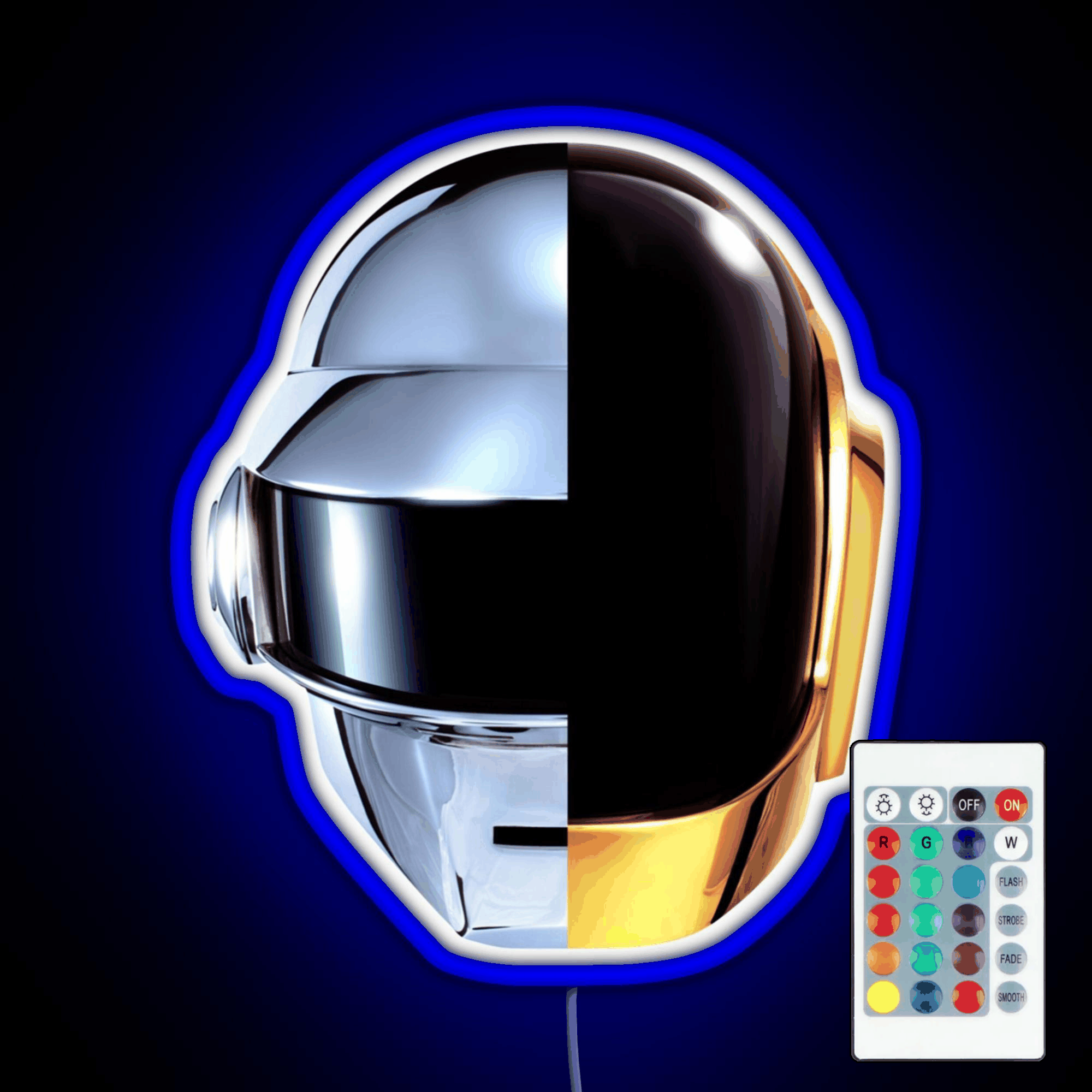 Daft Human Rgb Led Neon Sign Pop Wall Art