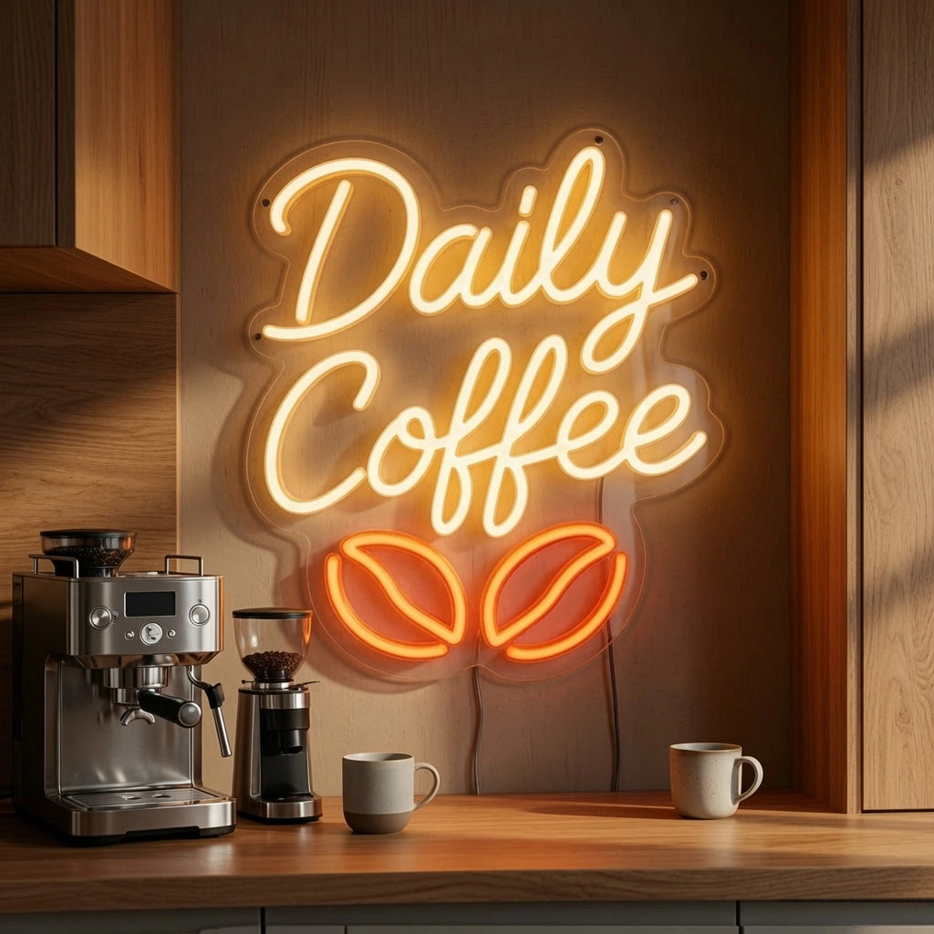 Daily Coffee Wall Decor LED Neon Sign - 02 High-Converting Product Image