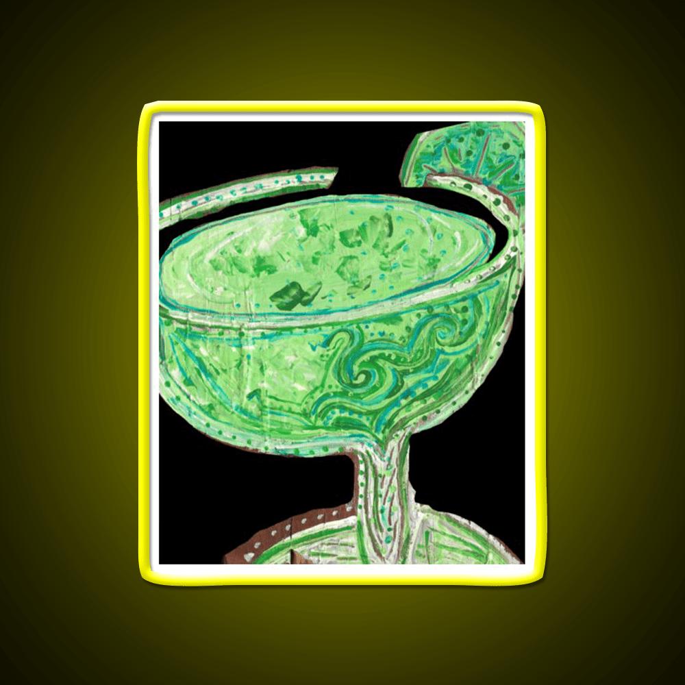 Daiquiri Black Background Cocktail Bar Decor Led Neon Sign Rgb Color - Shineneon