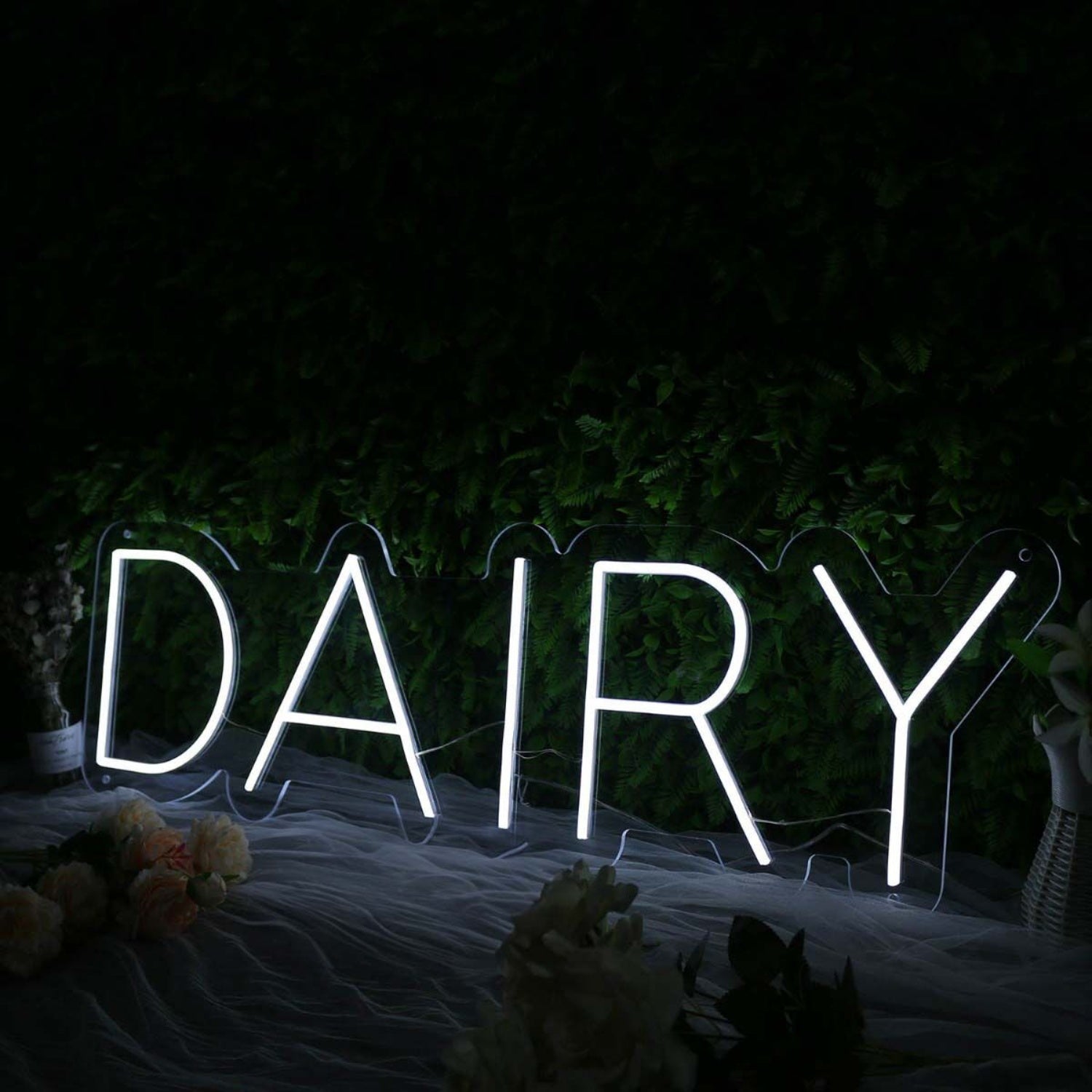 Dairy White Led Neon Sign | Shineneon