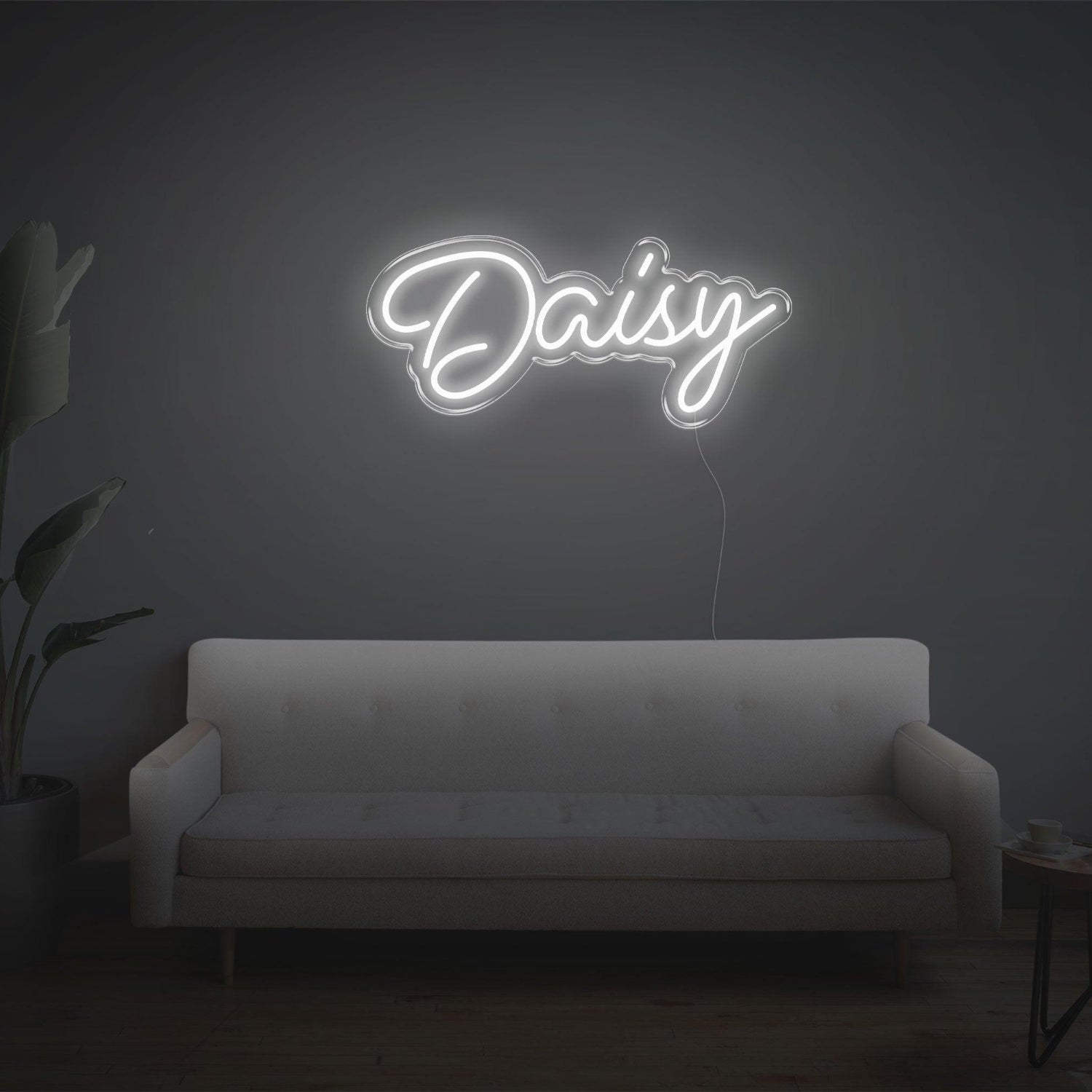 Daisy Teal Led Neon Sign For Living Room Decor | Shineneon