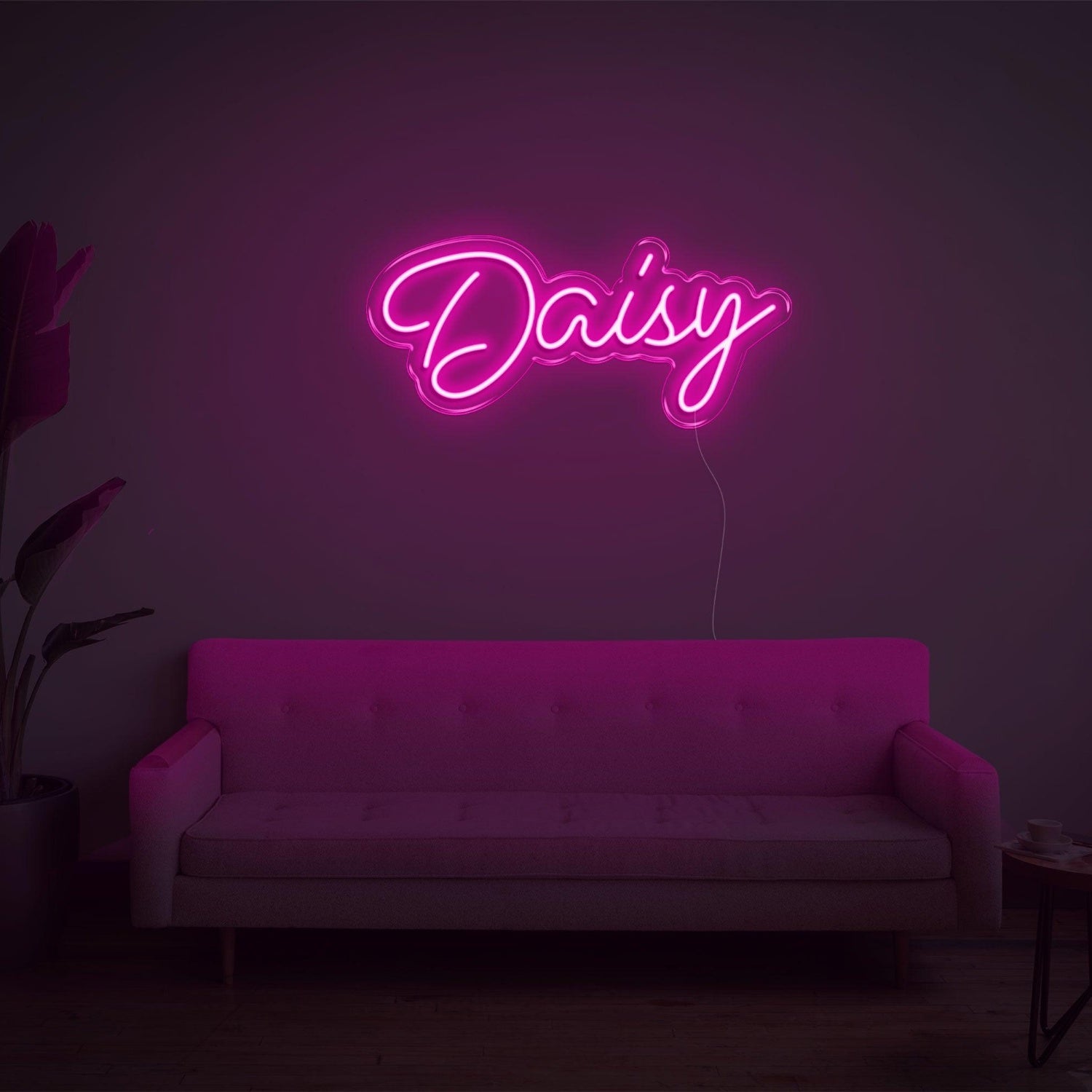 Daisy Teal Led Neon Sign For Living Room Decor | Shineneon