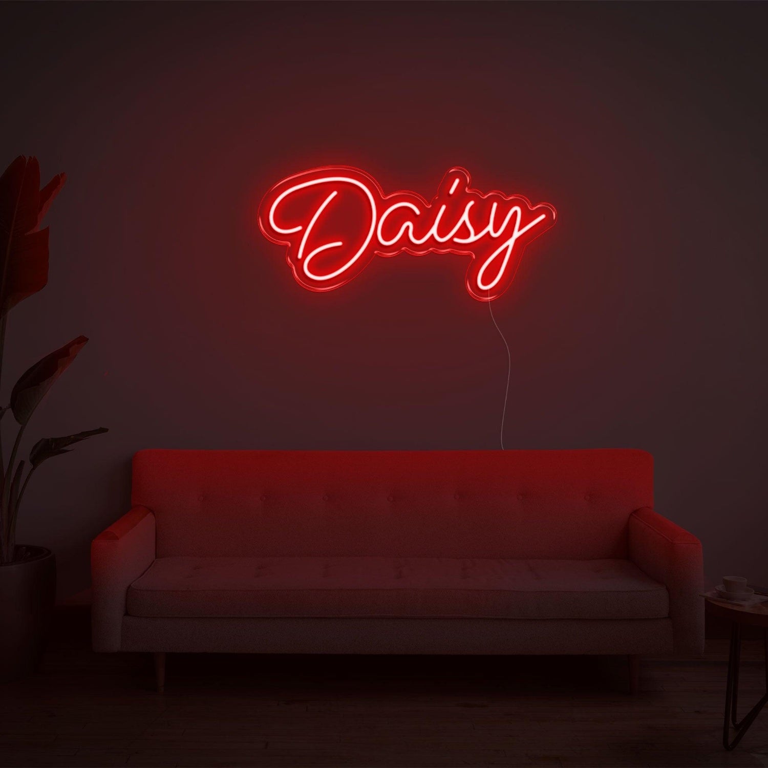 Daisy Teal Led Neon Sign For Living Room Decor | Shineneon