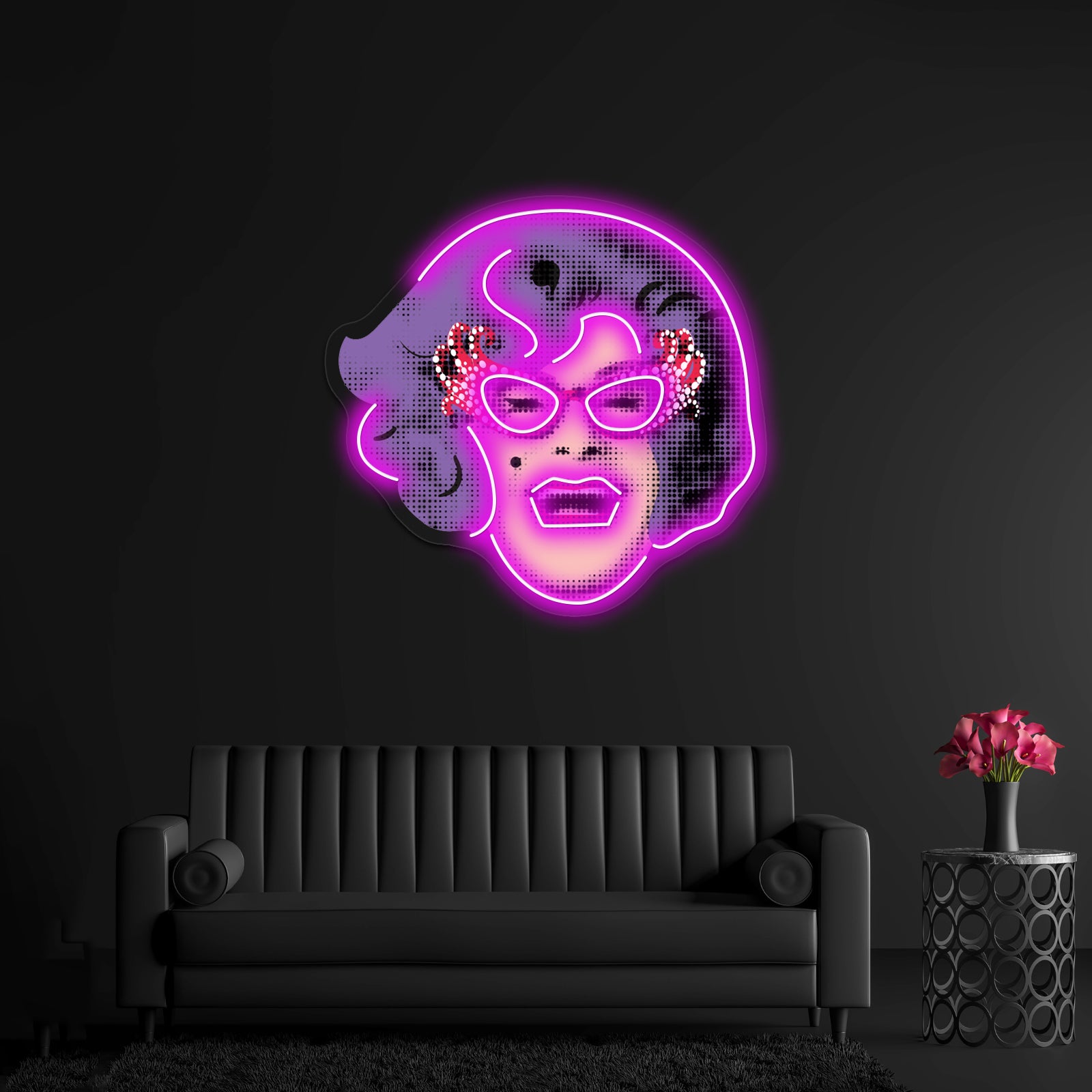 Dame Edna Everage Pop Art Artwork Business Led Sign | Shineneon