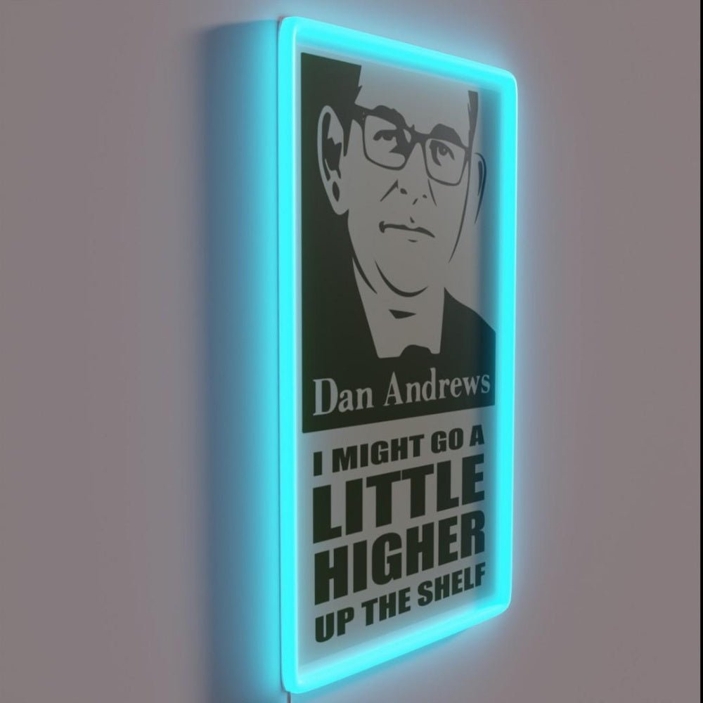 Dan Andrews Top Shelf Original Artwork Rgb Led Neon Sign Bar - Shineneon