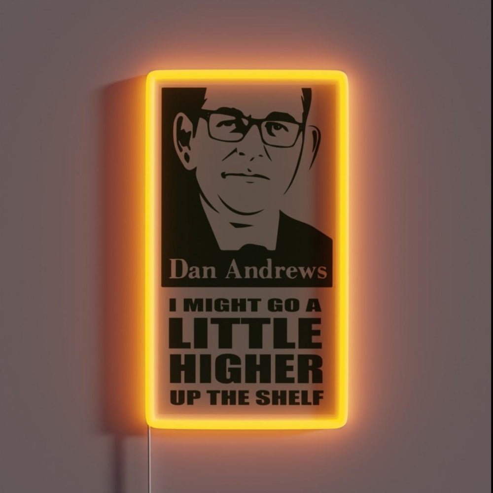 Dan Andrews Top Shelf Original Artwork Rgb Led Neon Sign Bar - Shineneon