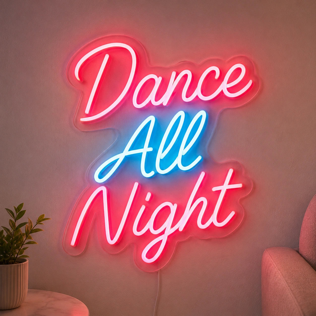 Dance All Night LED Neon Sign high-converting product image
