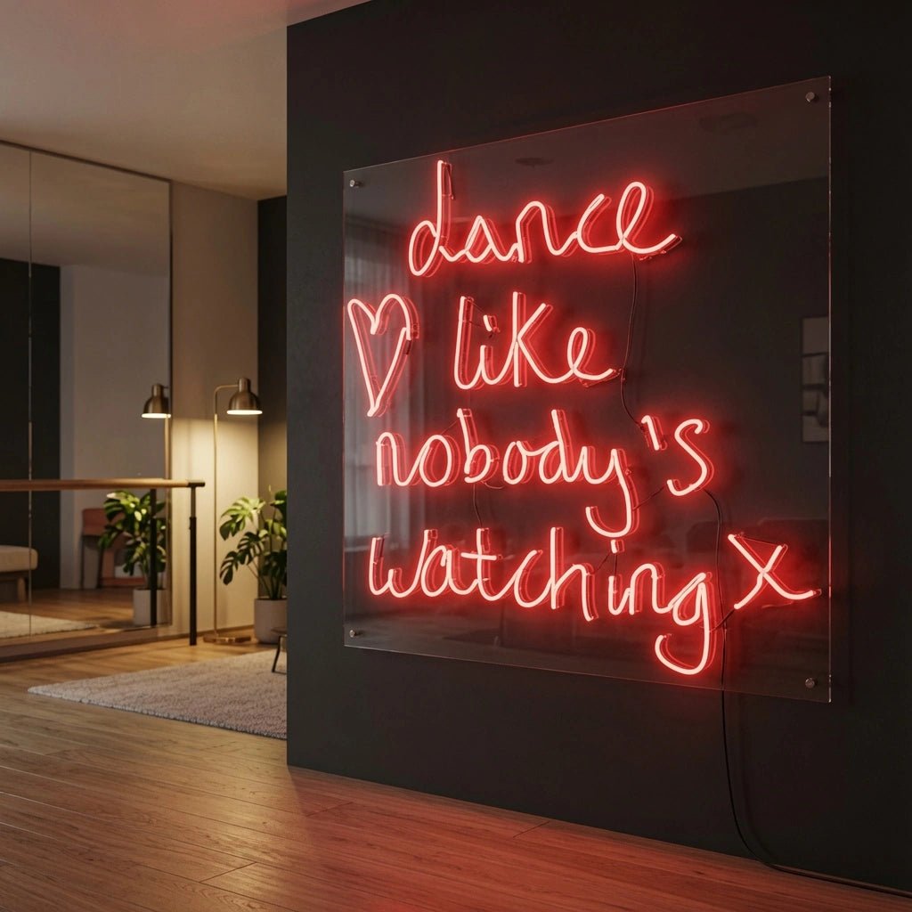 Dance Like Nobody's Watching X LED Neon Sign - Shineneon
