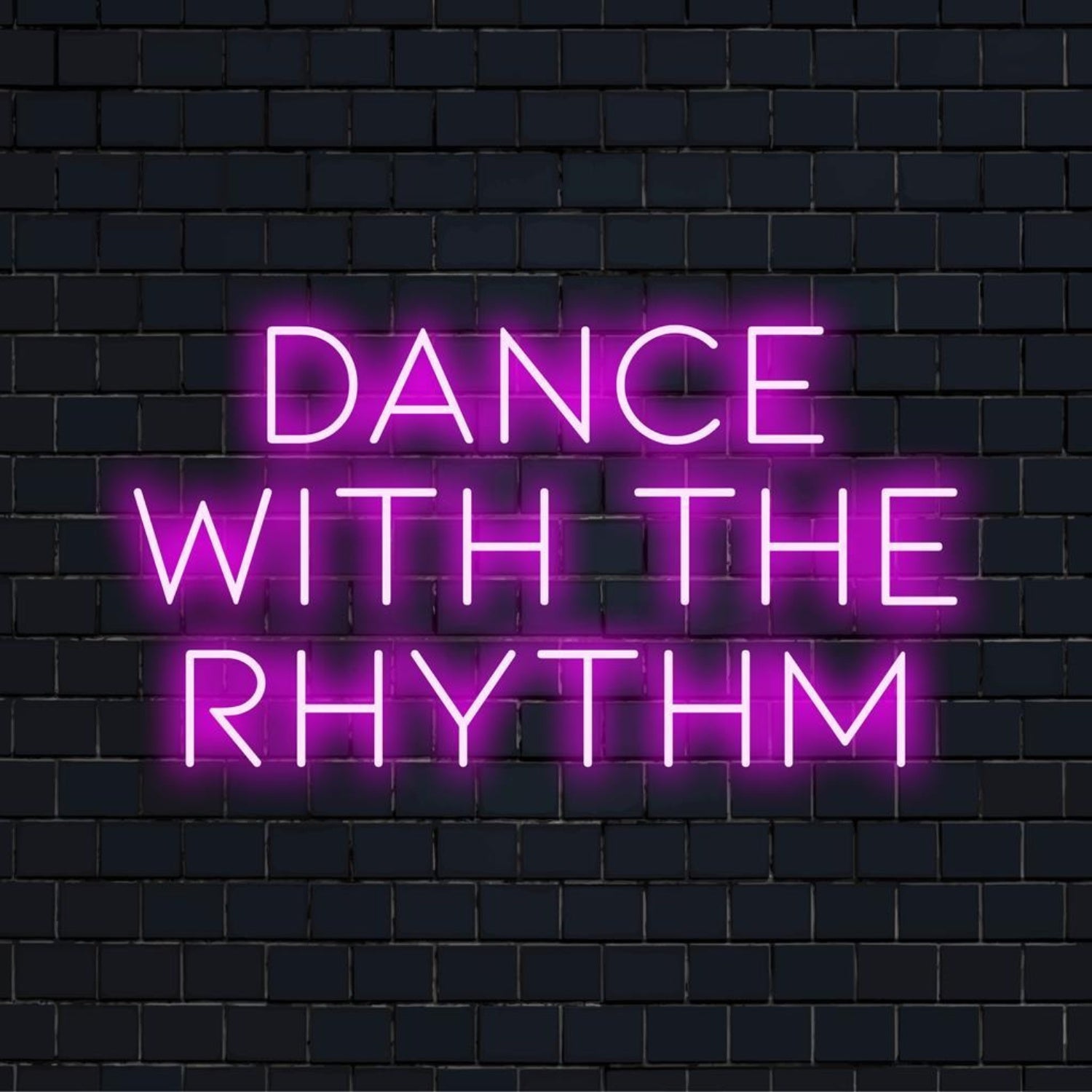 Dance With The Rhythm Pop Art Pink Blue Led Neon Sign For Living Room Decor | Shineneon