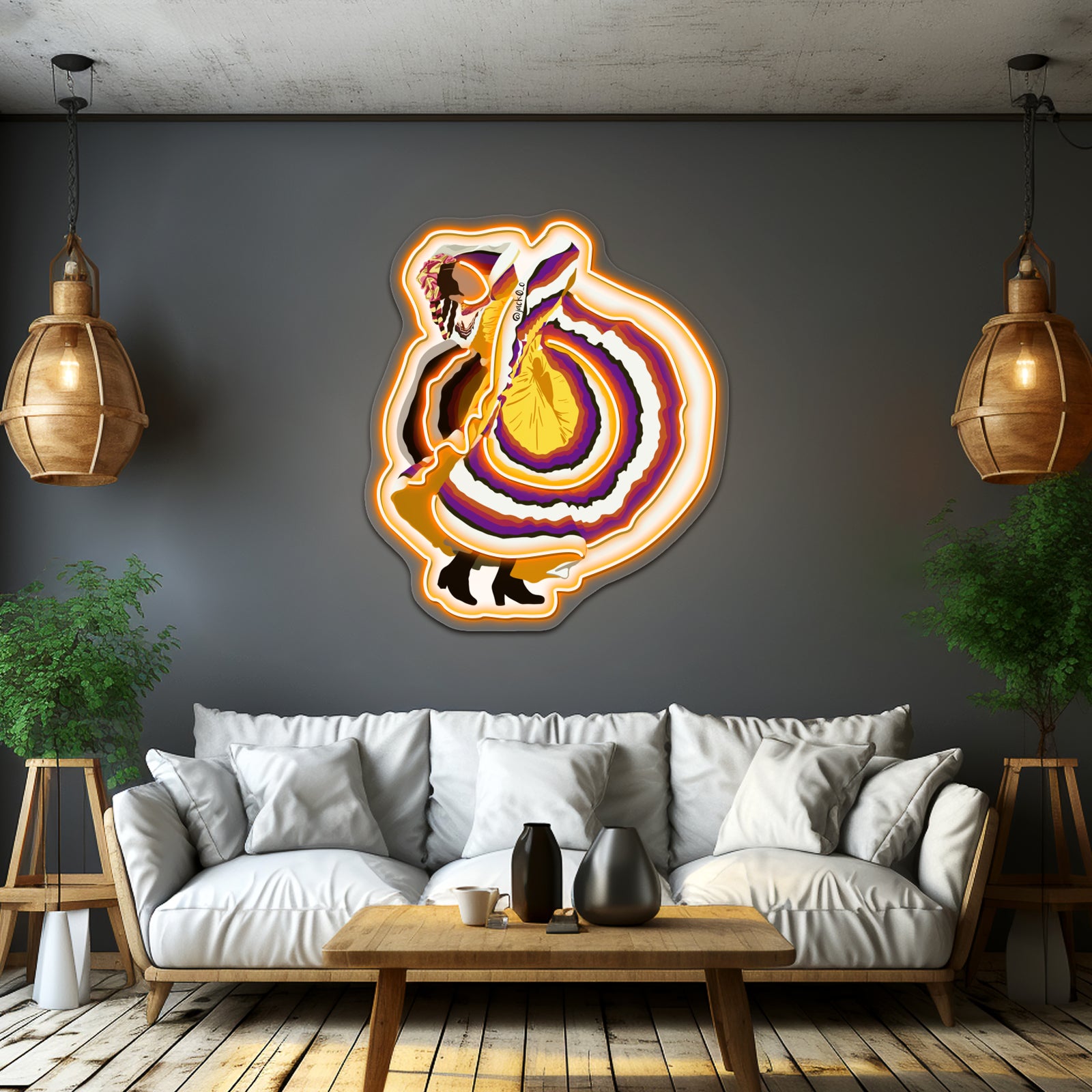 Dancer Artwork Affordable Custom Neon Signs