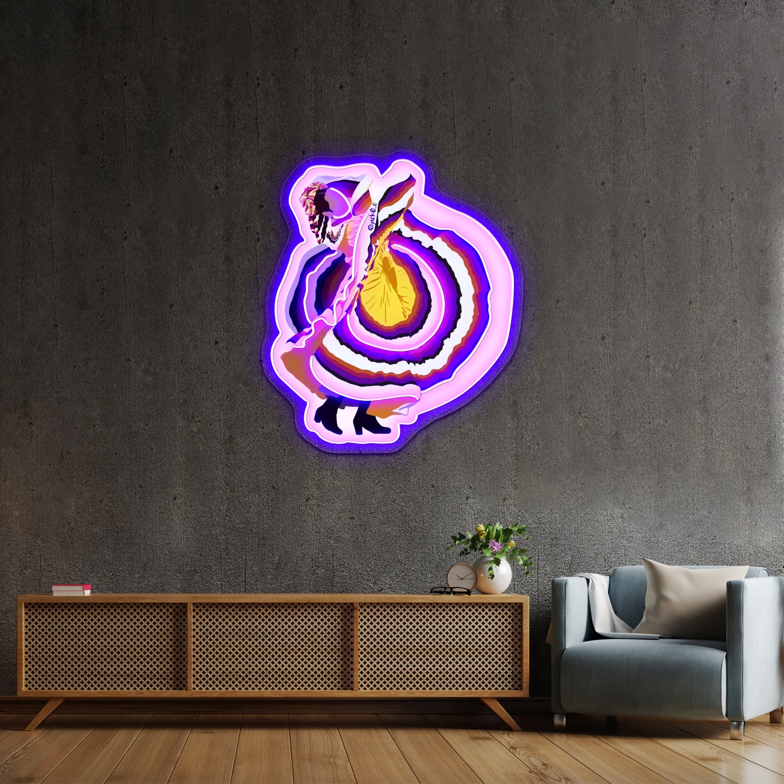 Dancer Artwork Affordable Custom Neon Signs