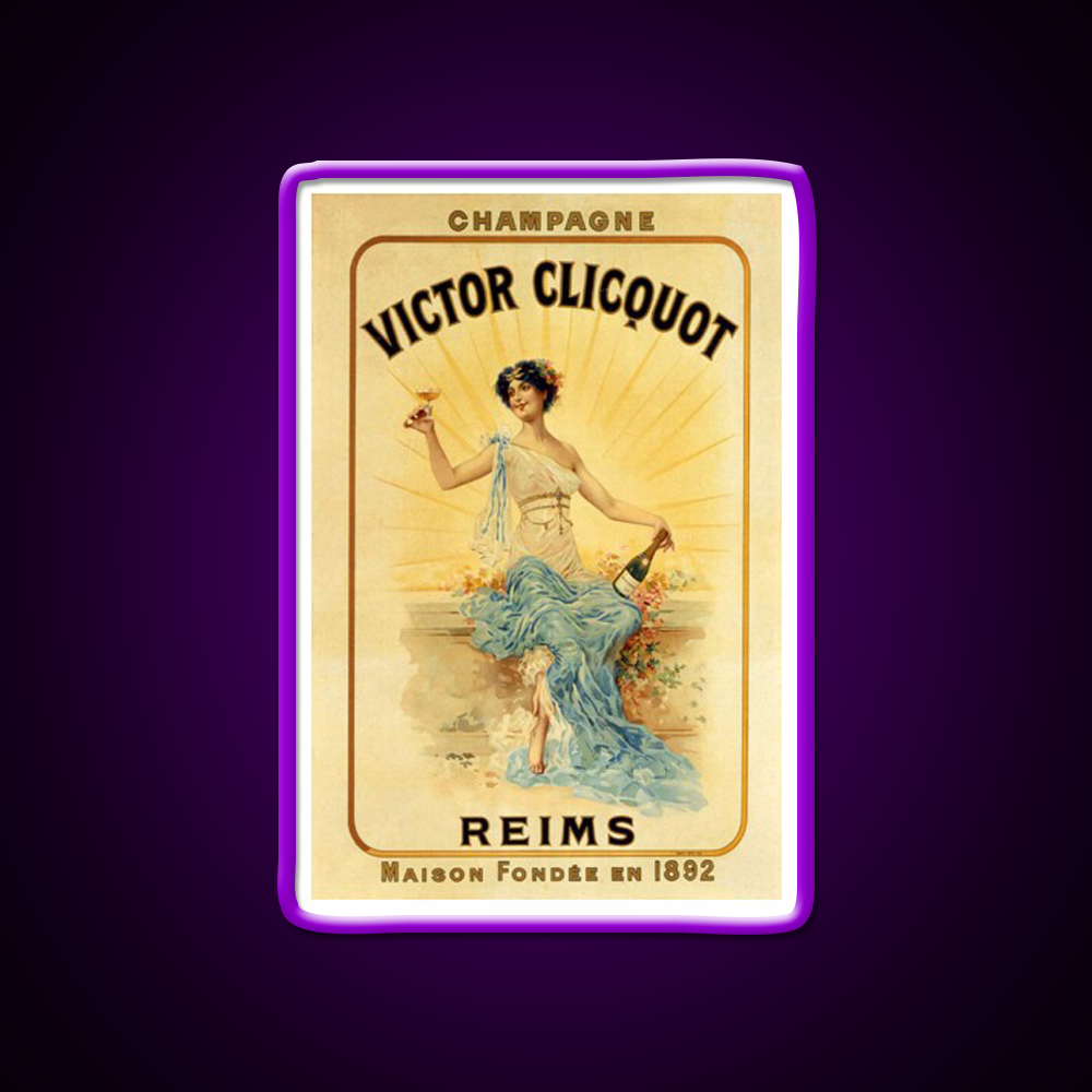 Dancer Victor Clicquot Poster Cocktail Bar Decor Led Neon Sign Rgb Color - LED neon sign view 9