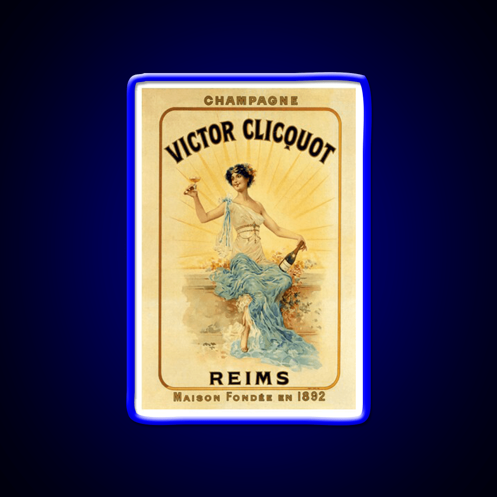 Dancer Victor Clicquot Poster Cocktail Bar Decor Led Neon Sign Rgb Color - Shineneon