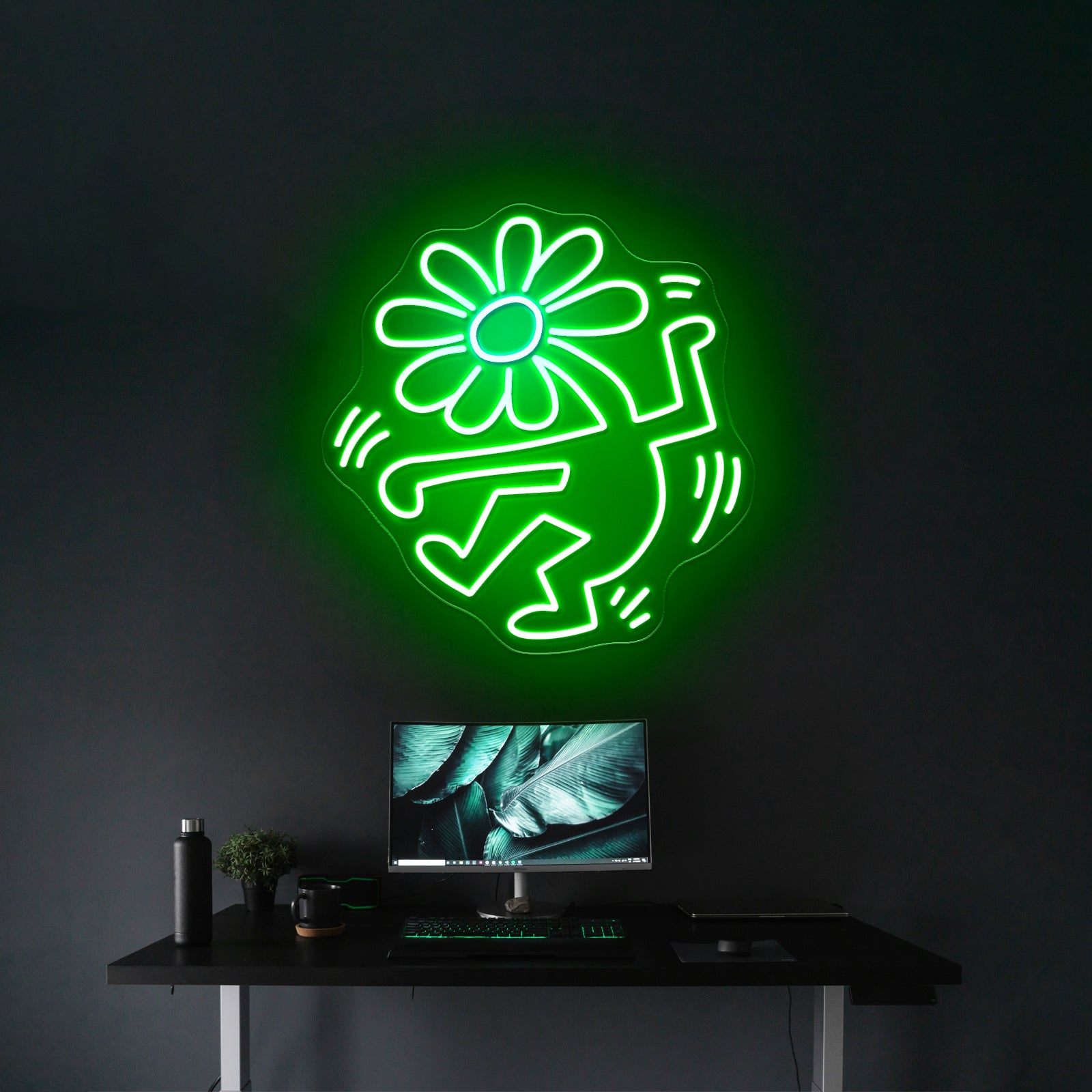 Dancing Flower Head Artistic Neon Signs Decor | Shineneon