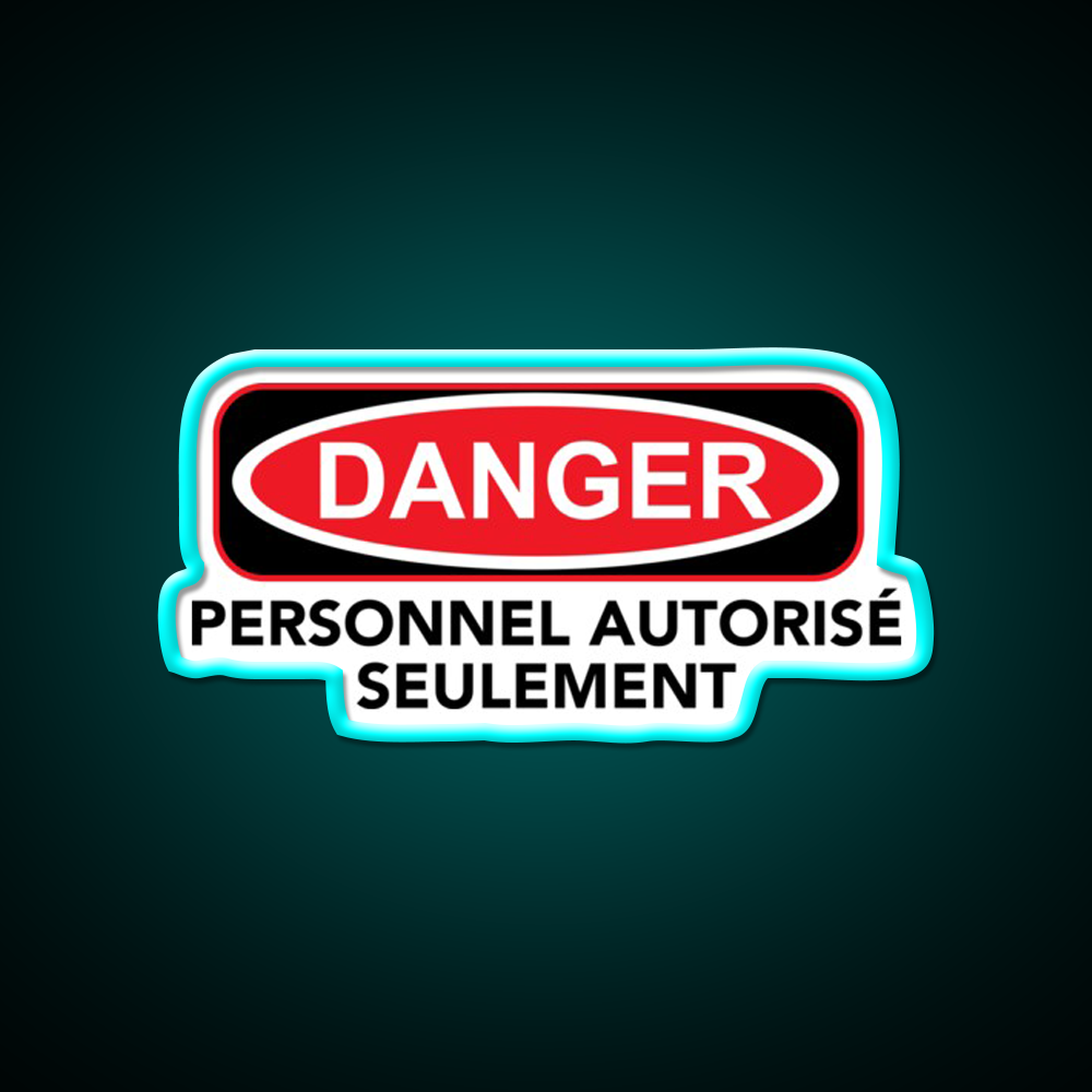 Danger Man Cave Bar Led Neon Sign Rgb Color