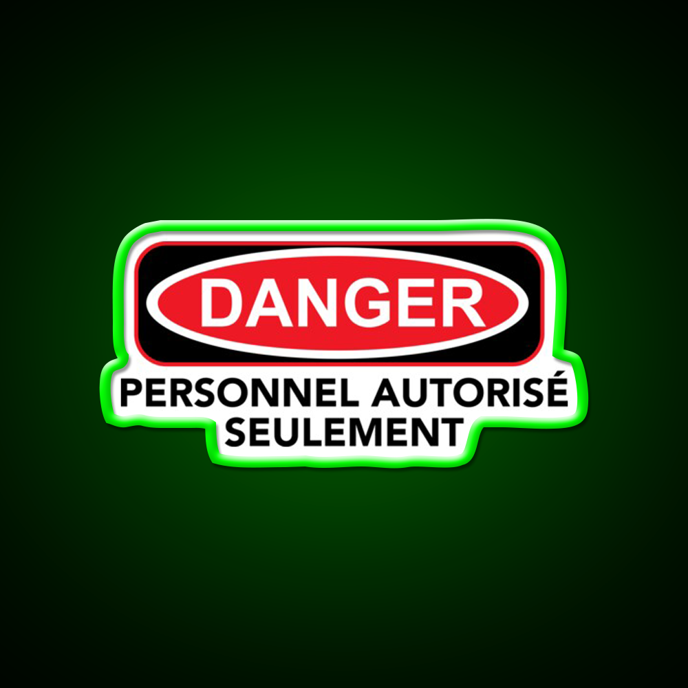 Danger Man Cave Bar Led Neon Sign Rgb Color