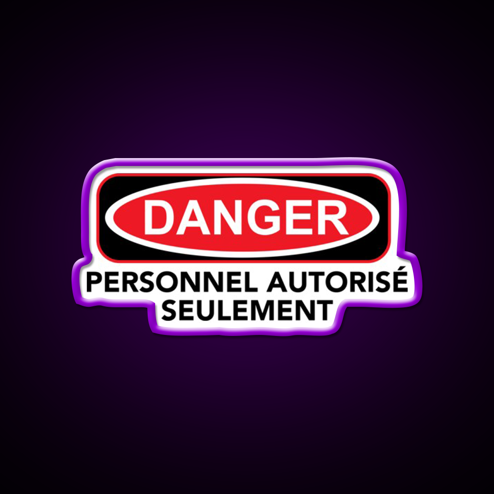 Danger Man Cave Bar Led Neon Sign Rgb Color