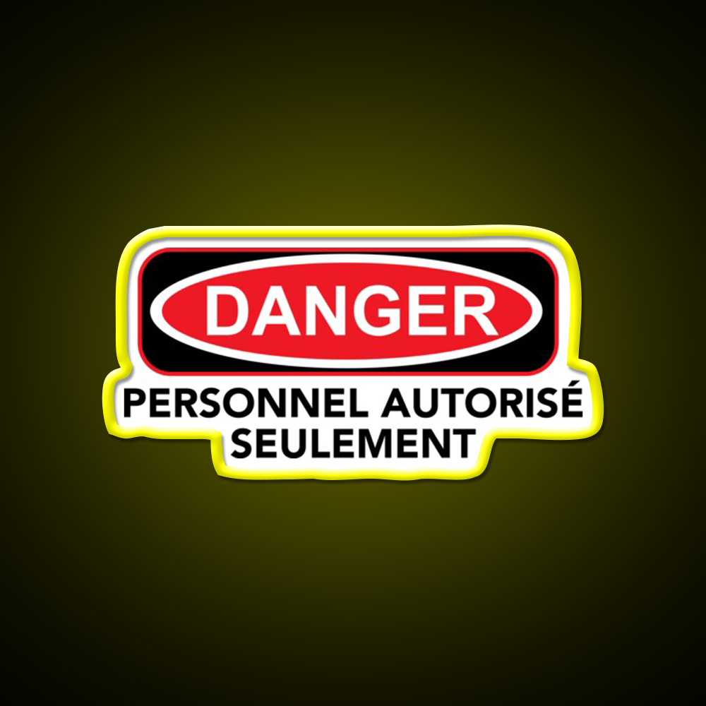 Danger Man Cave Bar Led Neon Sign Rgb Color