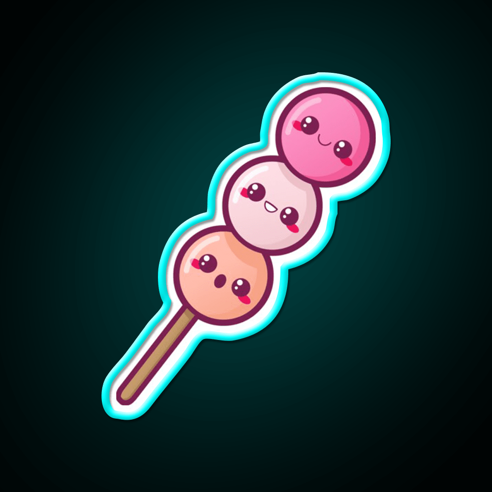 Dango Snack Food Led Neon Sign For Snack Room Rgb Color - Shineneon