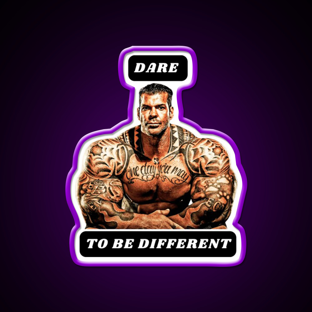 Dare To Be Different Gym Fitness Led Neon Sign Rgb Color - LED neon sign view 9