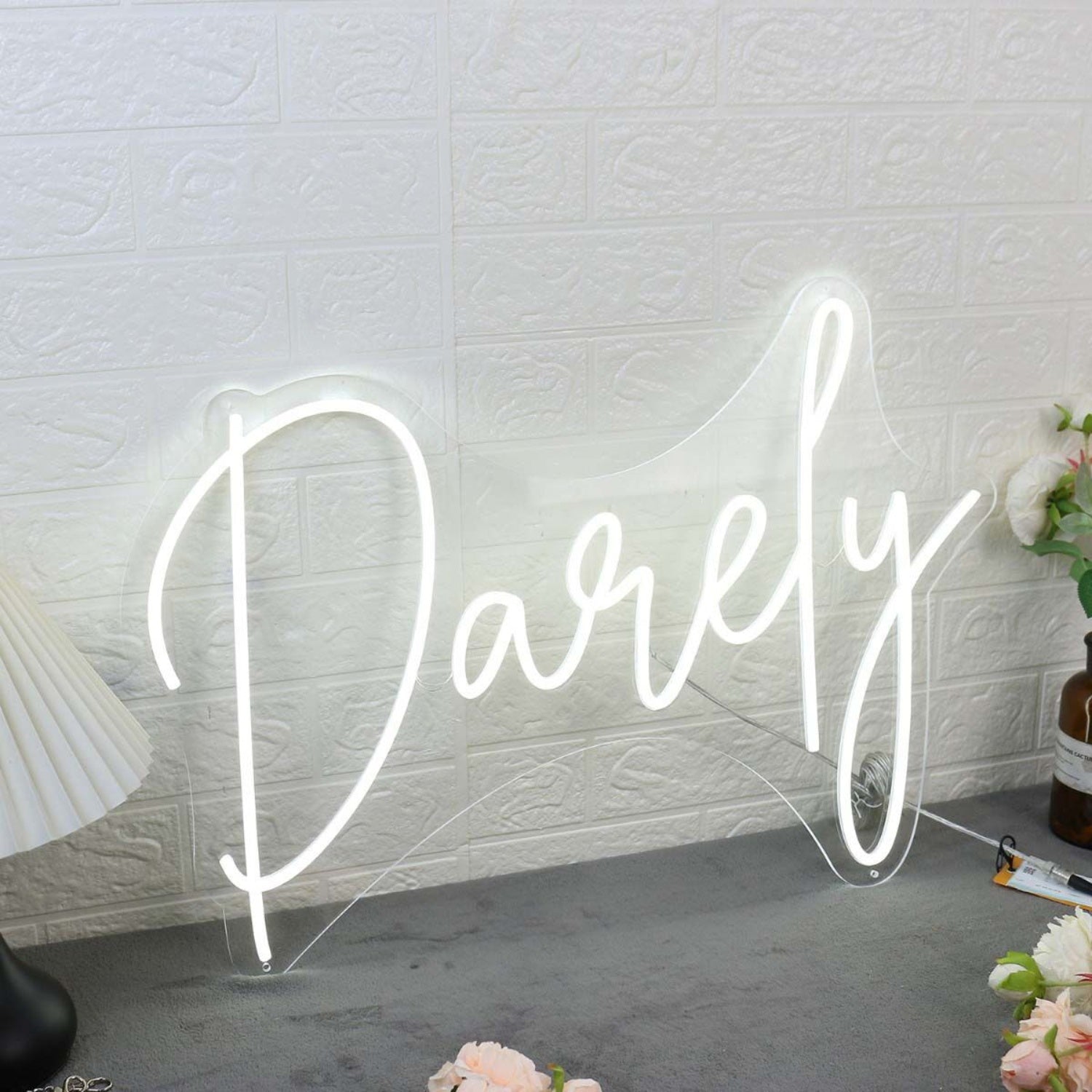 Darely White Led Neon Sign - Shineneon
